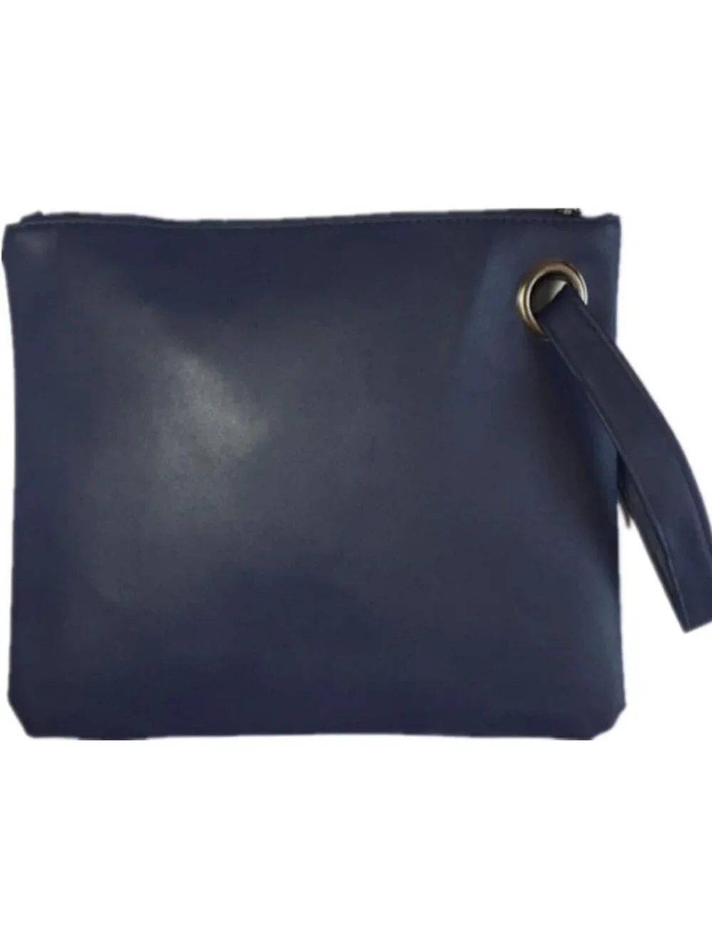 Women's Deep Blue Evening Clutch Purse Envelope Zipper Handbag Shoulder Bag